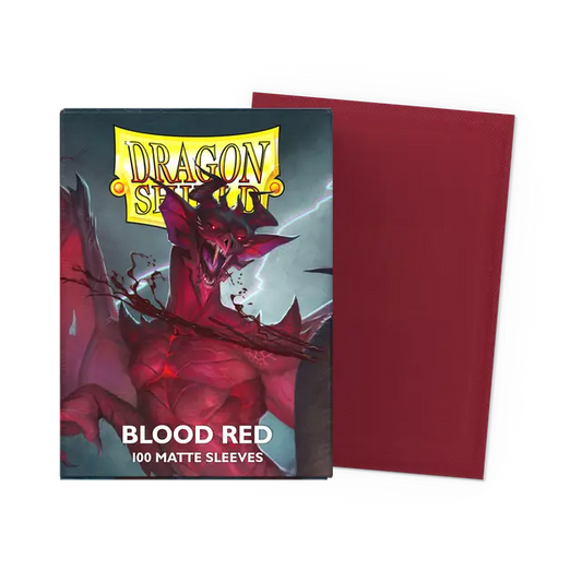 Dragon Shield - Matte Sleeves - Blood Red (100 Sleeves)