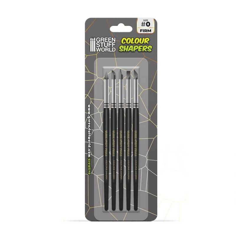 Green Stuff World - Clay Shapers - Color Shapers SIZE 0 - Black Firm