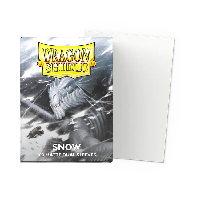 Dragon Shield - Dual Matte Sleeves - Snow (100 Sleeves)