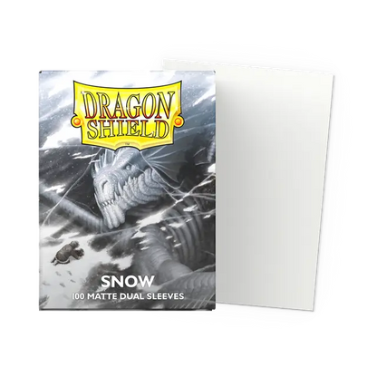 Dragon Shield - Dual Matte Sleeves - Snow (100 Sleeves)