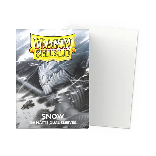 Dragon Shield - Dual Matte Sleeves - Snow (100 Sleeves)