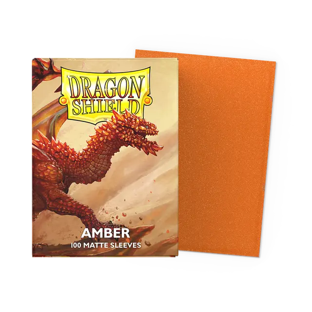 Dragon Shield - Matte Sleeves - Amber (100 Sleeves)