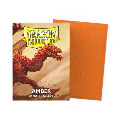 Dragon Shield - Matte Sleeves - Amber (100 Sleeves)