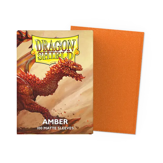 Dragon Shield - Matte Sleeves - Amber (100 Sleeves)