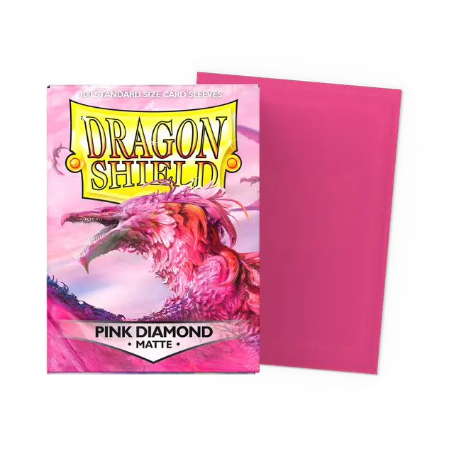 Dragon Shield - Matte Sleeves - Pink Diamond (100 Sleeves)