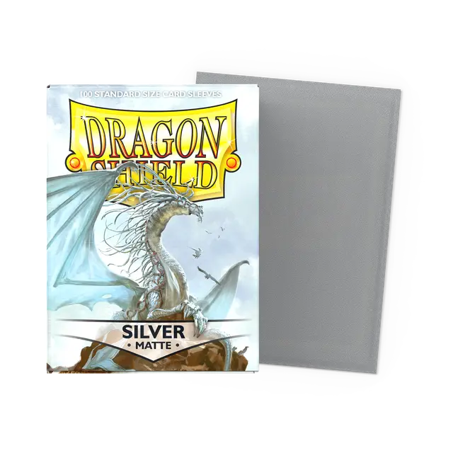 Dragon Shield - Silver (100 Sleeves)
