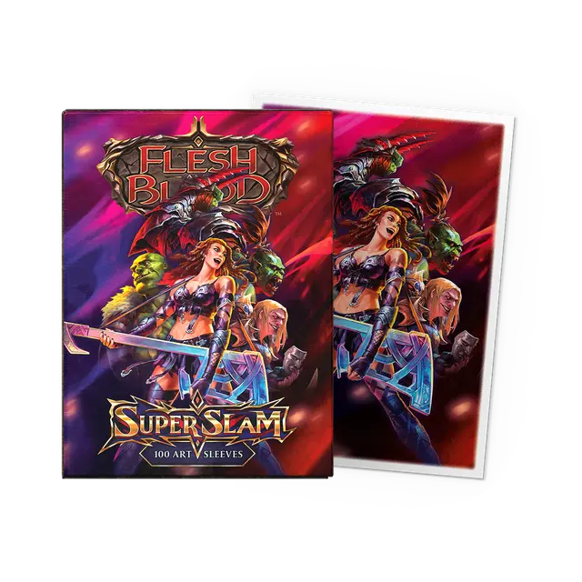 Dragon Shield - Flesh & Blood License Standard Art Sleeves - Super Slam (100 Sleeves)