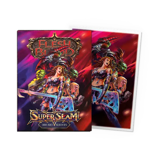 Dragon Shield - Flesh & Blood License Standard Art Sleeves - Super Slam (100 Sleeves)