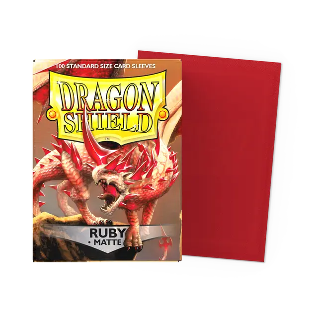Dragon Shield - Matte Sleeves - Ruby (100 Sleeves)