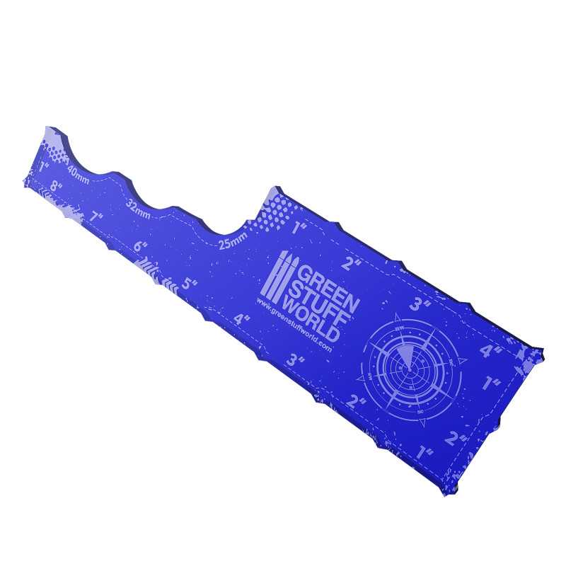Green Stuff World - Gaming Measuring Tool - Dark Blue 8 inches