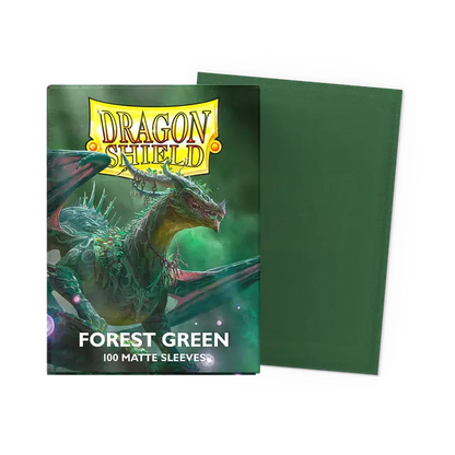 Dragon Shield - Standard size Matte Sleeves - Forest Green (100 Sleeves)