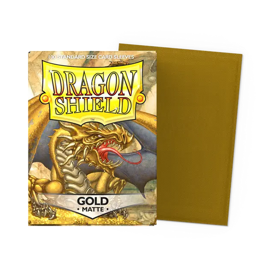 Dragon Shield - Standard Sleeves - Matte Gold (100 Sleeves)