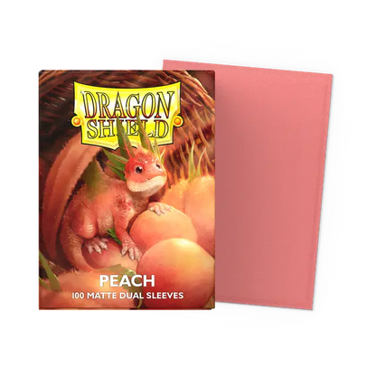 Dragon Shield - Standard Matte Dual Sleeves - Peach Piip (100 Sleeves)