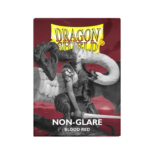 Dragon Shield - Matte Non-Glare Sleeves - Blood Red (100 Sleeves)