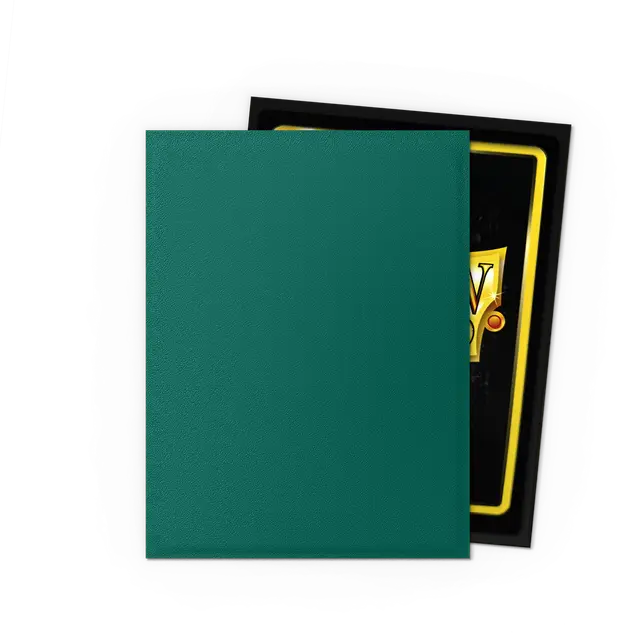 Dragon Shield - Dual Matte Sleeves - Metallic Green / Power (100 Sleeves)
