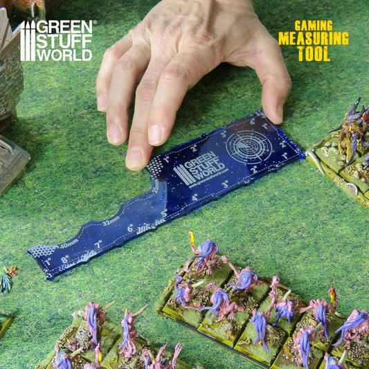 Green Stuff World - Gaming Measuring Tool - Dark Blue 8 inches