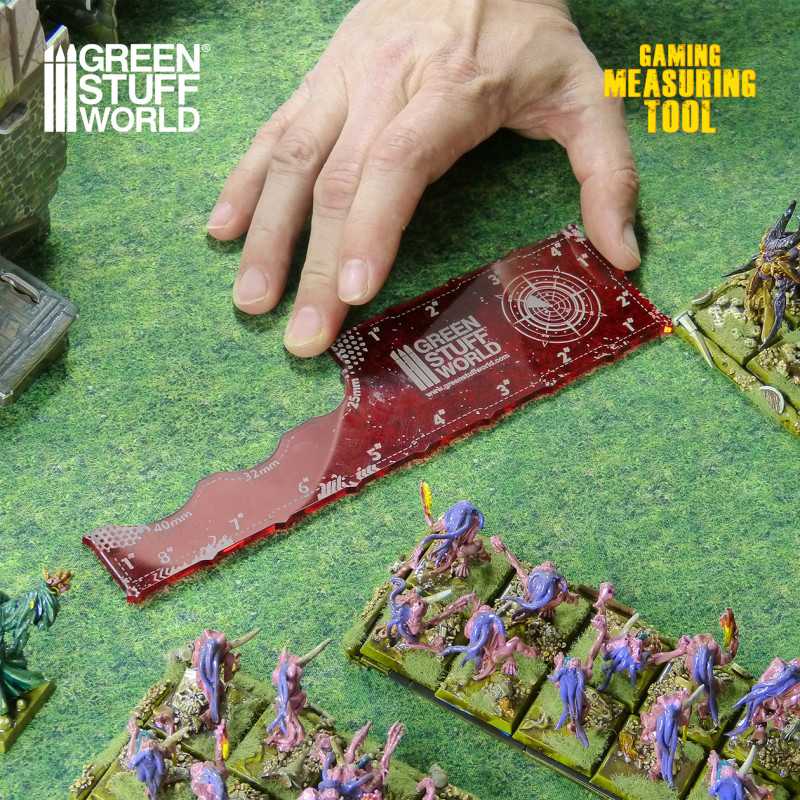 Green Stuff World - Gaming Measuring Tool - Red 8 inches