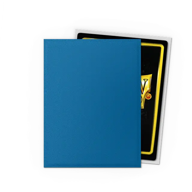 Dragon Shield - Standard Matte Dual Sleeves Cobalt & Silver (100 Sleeves)