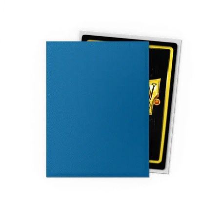 Dragon Shield - Standard Matte Dual Sleeves Cobalt & Silver (100 Sleeves)