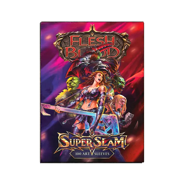 Dragon Shield - Flesh & Blood License Standard Art Sleeves - Super Slam (100 Sleeves)