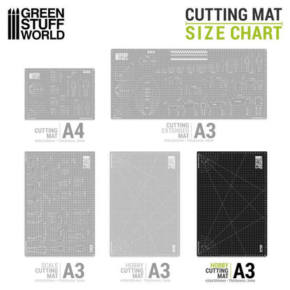 Green Stuff World - BLACK Cutting Mat A