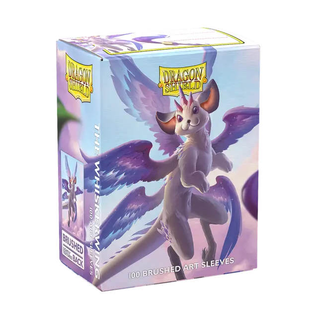 Dragon Shield - Standard size Brushed Art Sleeves - The Whiskerwing (100 Sleeves)