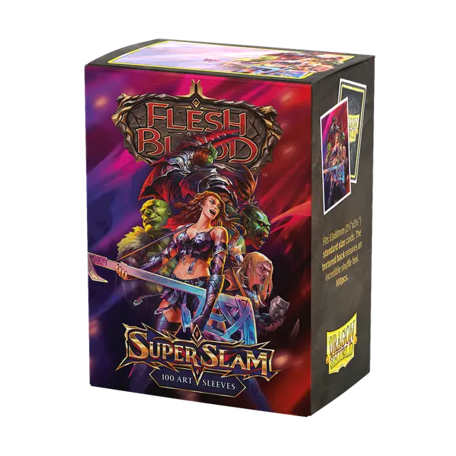 Dragon Shield - Flesh & Blood License Standard Art Sleeves - Super Slam (100 Sleeves)