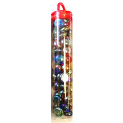 Chessex Gaming Glass Stones in Tube - Assorted Iridized (40)