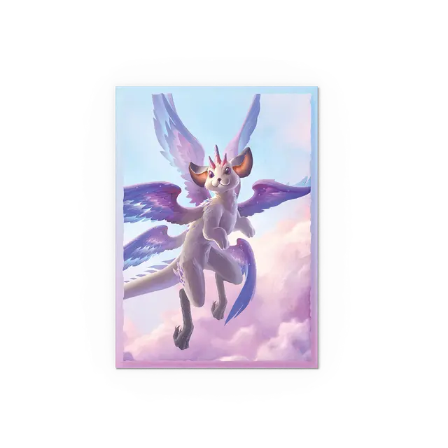 Dragon Shield - Standard size Brushed Art Sleeves - The Whiskerwing (100 Sleeves)