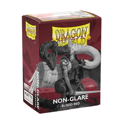 Dragon Shield - Matte Non-Glare Sleeves - Blood Red (100 Sleeves)