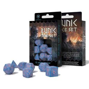 D&D - Runic Glacier & pink Dice Set (7)