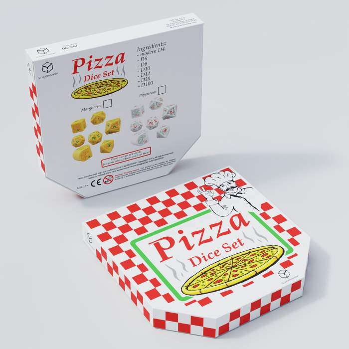 D&D - Pizza Dice Set: Pepperoni (7)