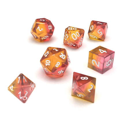Green Stuff World - 12x D6 16mm Dice Clear Pink Orange, 8,00 €
