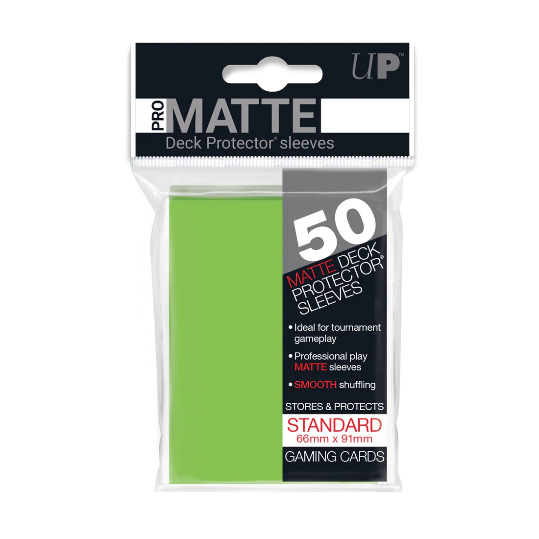 UP - Standard Sleeves - Pro-Matte - Lime Green (50 Sleeves)