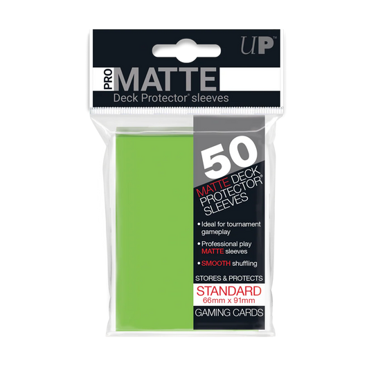 UP - Standard Sleeves - Pro-Matte - Lime Green (50 Sleeves)