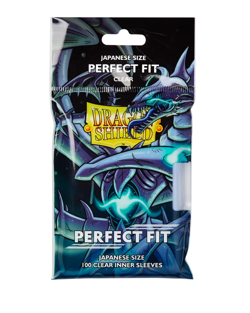 Dragon Shield - Japanese Size Perfect Fit Inner Sleeves - Clear Qyonshi (100 Sleeves)