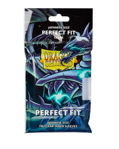 Dragon Shield - Japanese Size Perfect Fit Inner Sleeves - Clear Qyonshi (100 Sleeves)