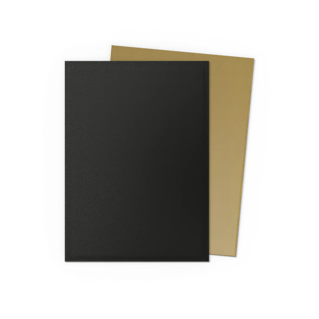 Dragon Shield Sleeves - Standard size - Matte Dual - Black & Gold (100 Sleeves)