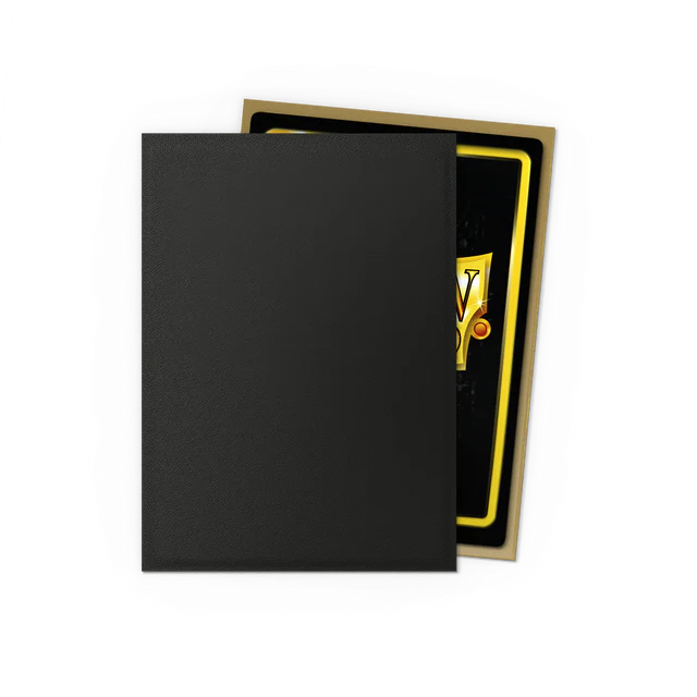 Dragon Shield Sleeves - Standard size - Matte Dual - Black & Gold (100 Sleeves)