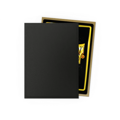 Dragon Shield Sleeves - Standard size - Matte Dual - Black & Gold (100 Sleeves)