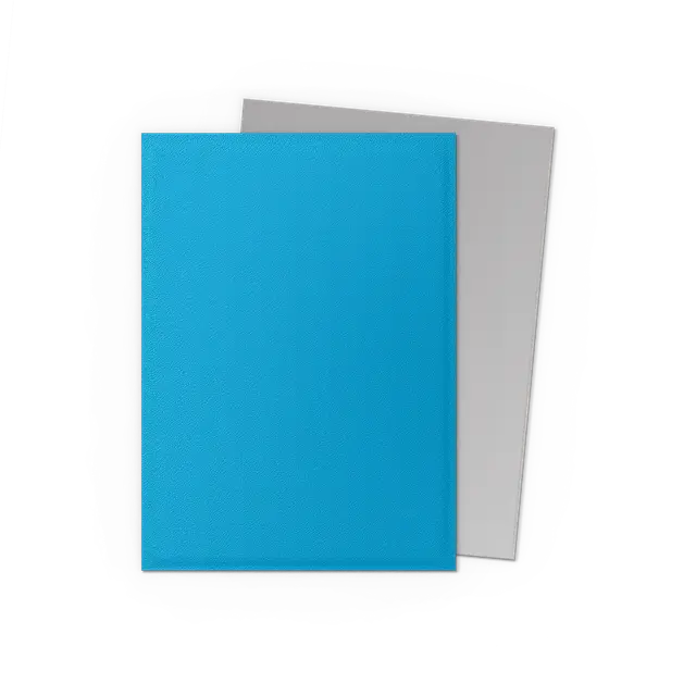 Dragon Shield- Standard size  Sleeves - Matte Dual - Sky Blue & Silver (100 Sleeves)