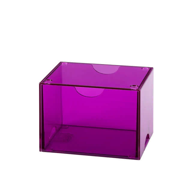 Dragon Shield - Strongbox Box - Clear Purple