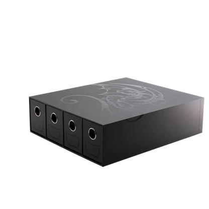 Dragon Shield - Fortress - 4-Card Drawers Horizontal - Black