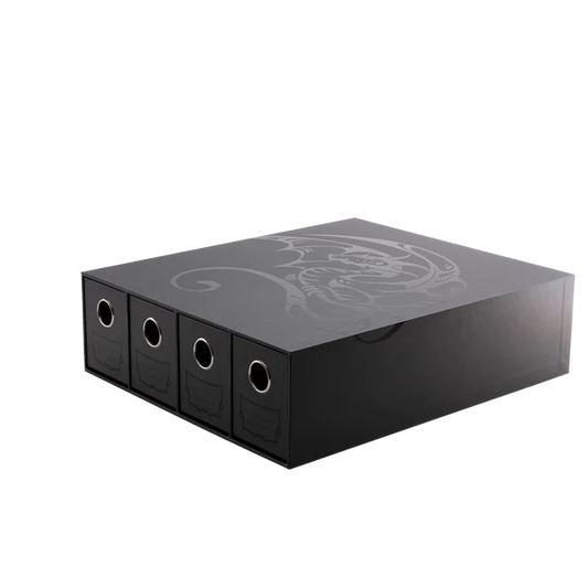 Dragon Shield - Fortress - 4-Card Drawers Horizontal - Black