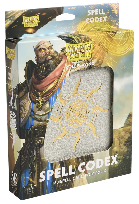 Dragon Shield - Spell Codex - Ashen White