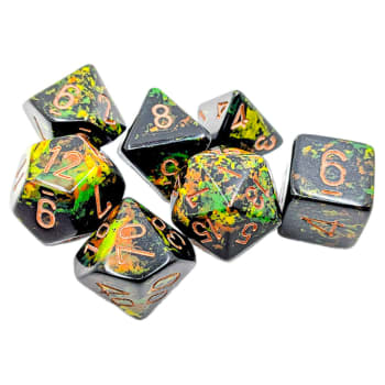 Brush Polyhedral Deep Forest/gold 7-Die Set
