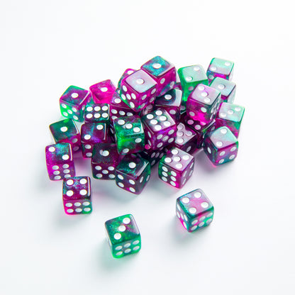 Gamegenic - Galaxy Series - Aurora - D6 Dice Set 16 mm (12 pcs)