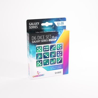 GalGamegenic - Galaxy Series - Neptune - D6 Dice Set 16 mm (12 pcs)