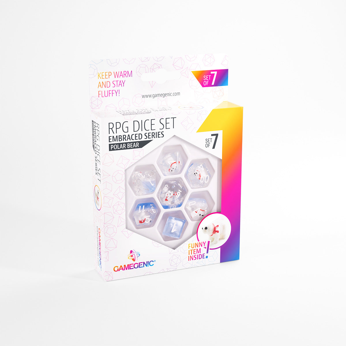 Gamegenic - Embraced Series - Polar Bear - RPG Dice Set (7pcs)