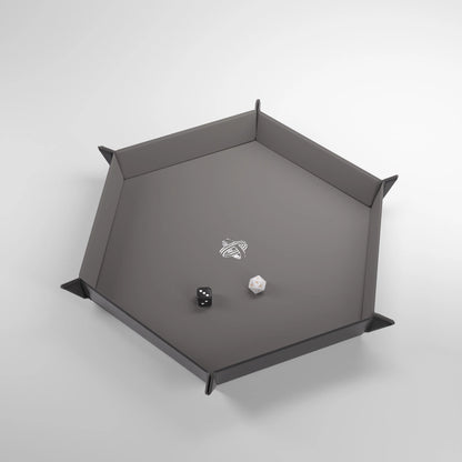 Gamegenic - Magnetic Dice Tray Hexagonal Black/Gray